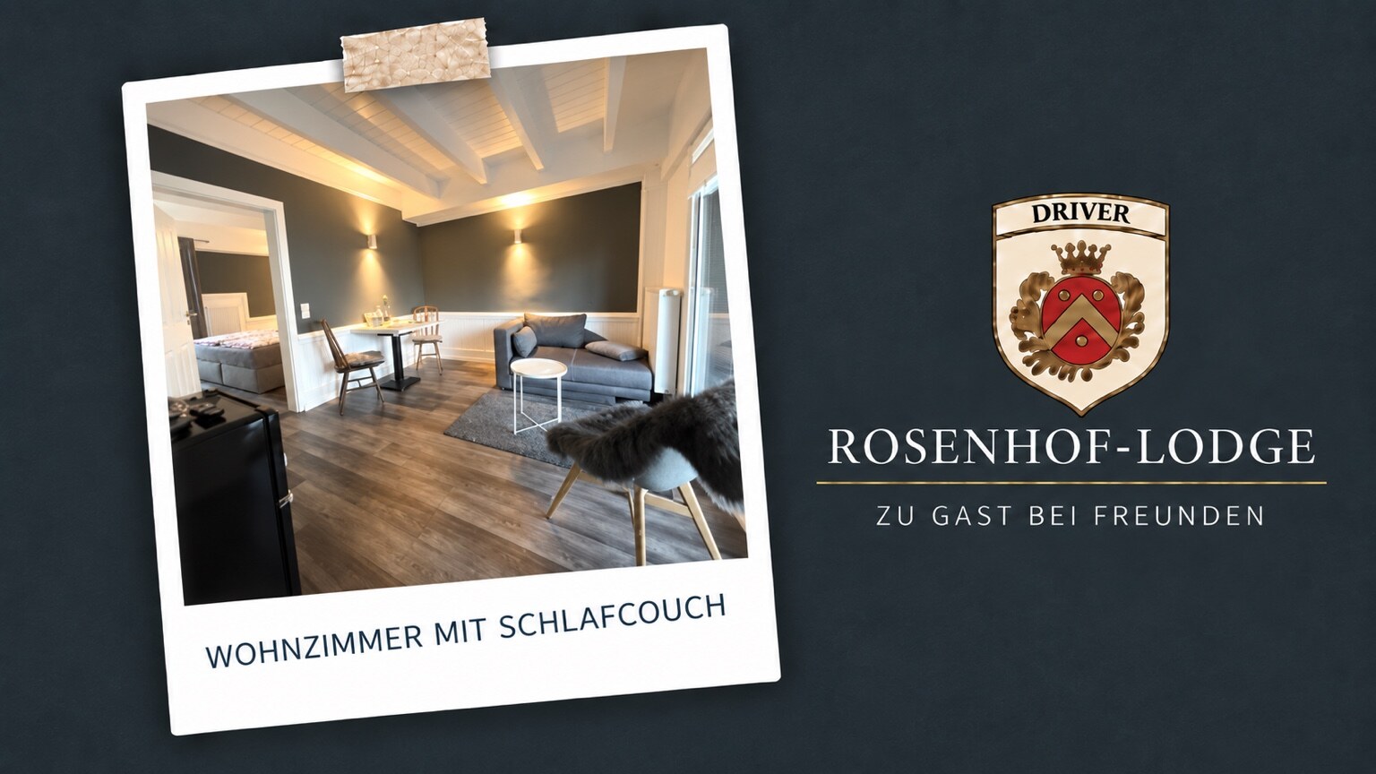GREY Garden Suite – Wohnzimmer mit Schlafcouch