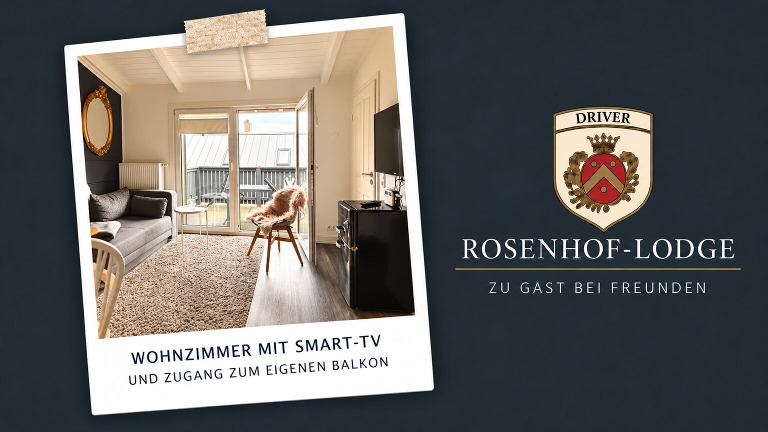 BLUE Balcony Suite – Smart-TV und Balkonzugang