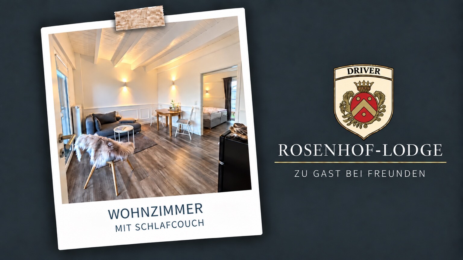 WHITE Garden Suite – Wohnzimmer mit Schlafcouch