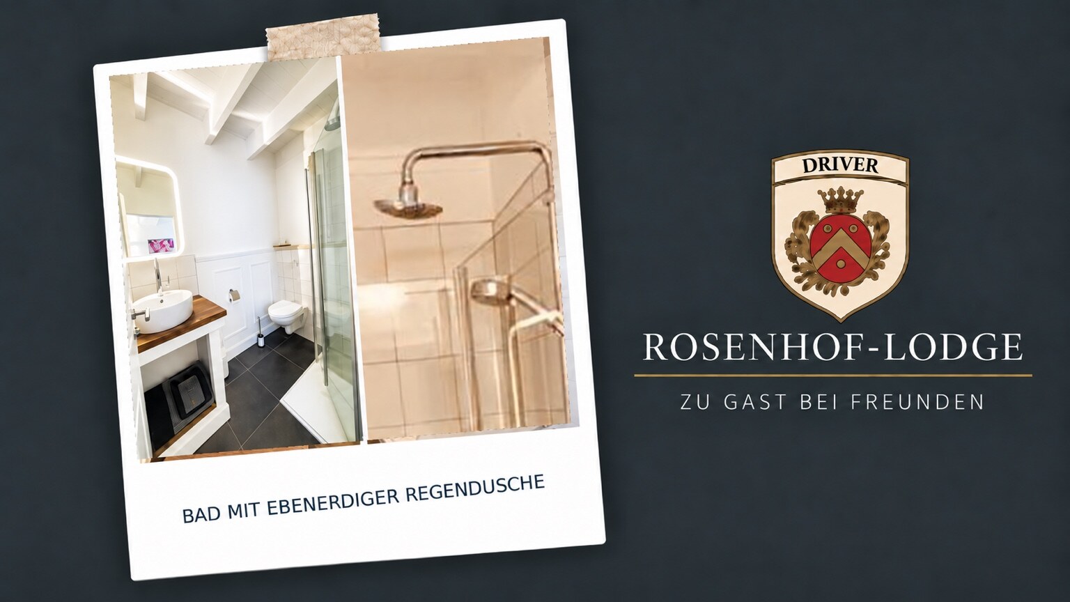 WHITE Garden Suite – Bad mit Regendusche